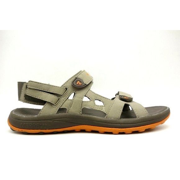 Merrell Brown Gray Adjustable Fit Slip On Outdoor Sandals Shoes Men\'s 8 main image 7